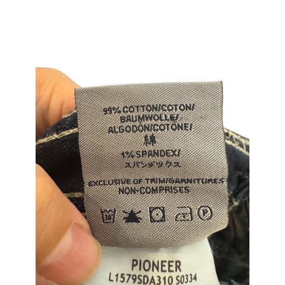 Silver Jeans Co Pioneer Womens Bootcut Jeans W28/L31 Dark Wash Contrast Stitch - Picture 5 of 7